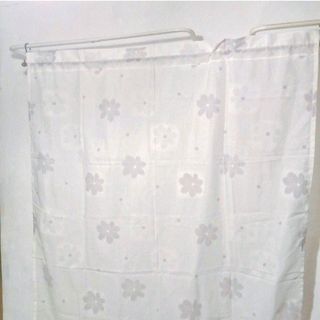 Brandless White Curtain with Floral Designs (Buy 1 Take 1) (Sale)