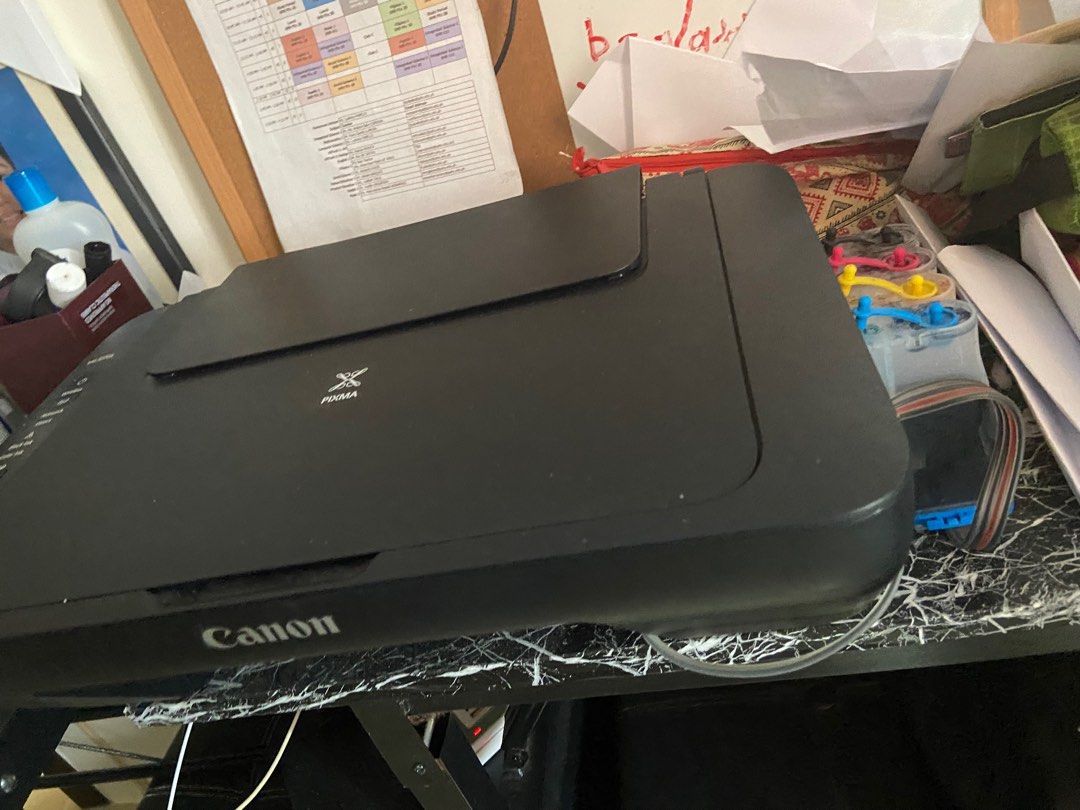 Canon (Category: Printers, Scanners & Copiers) located in Quezon City. Submitted by manncier (Listing ID 1303462777, Image 3). Description: Canon printer with ink tank just bought it need to relocate abroad. .