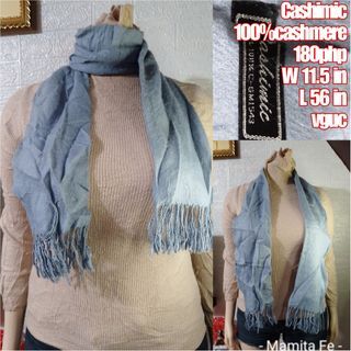 cashmere powder blue scarf