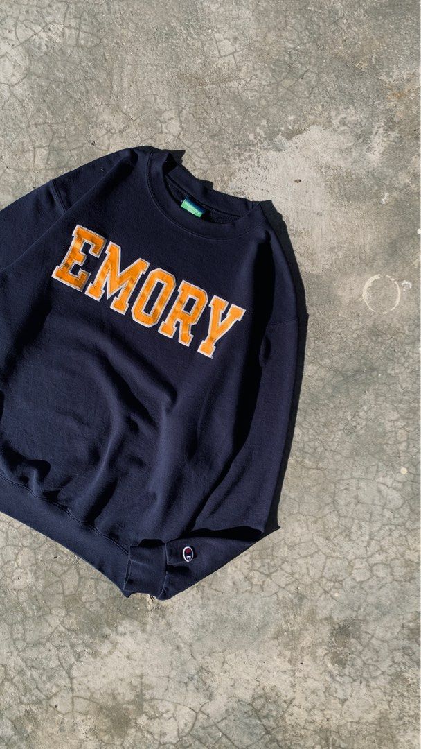 Champion x Emory University Men s Fashion Tops Sets Hoodies on Carousell