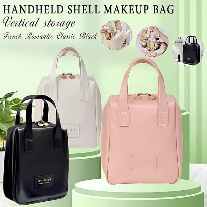Cosmetic/Make Up Bag (Category: Purses & Pouches) located in Manila. Submitted by chedelm (Listing ID 1303425574, Image 1). Description: 4colors available black pink white brown.