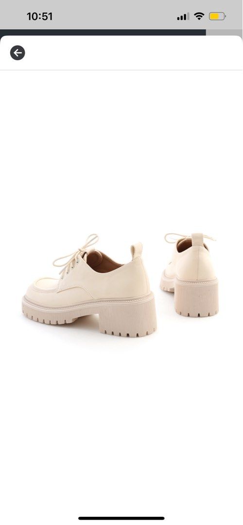 D AF Track Sole Oxford Shoes Heels