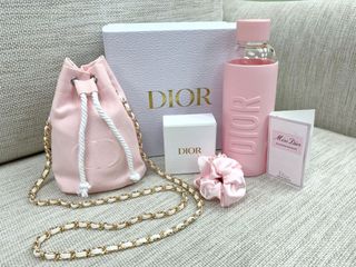 Dior 粉紅索繩袋 + 粉紅水樽禮盒Set64208540396546110