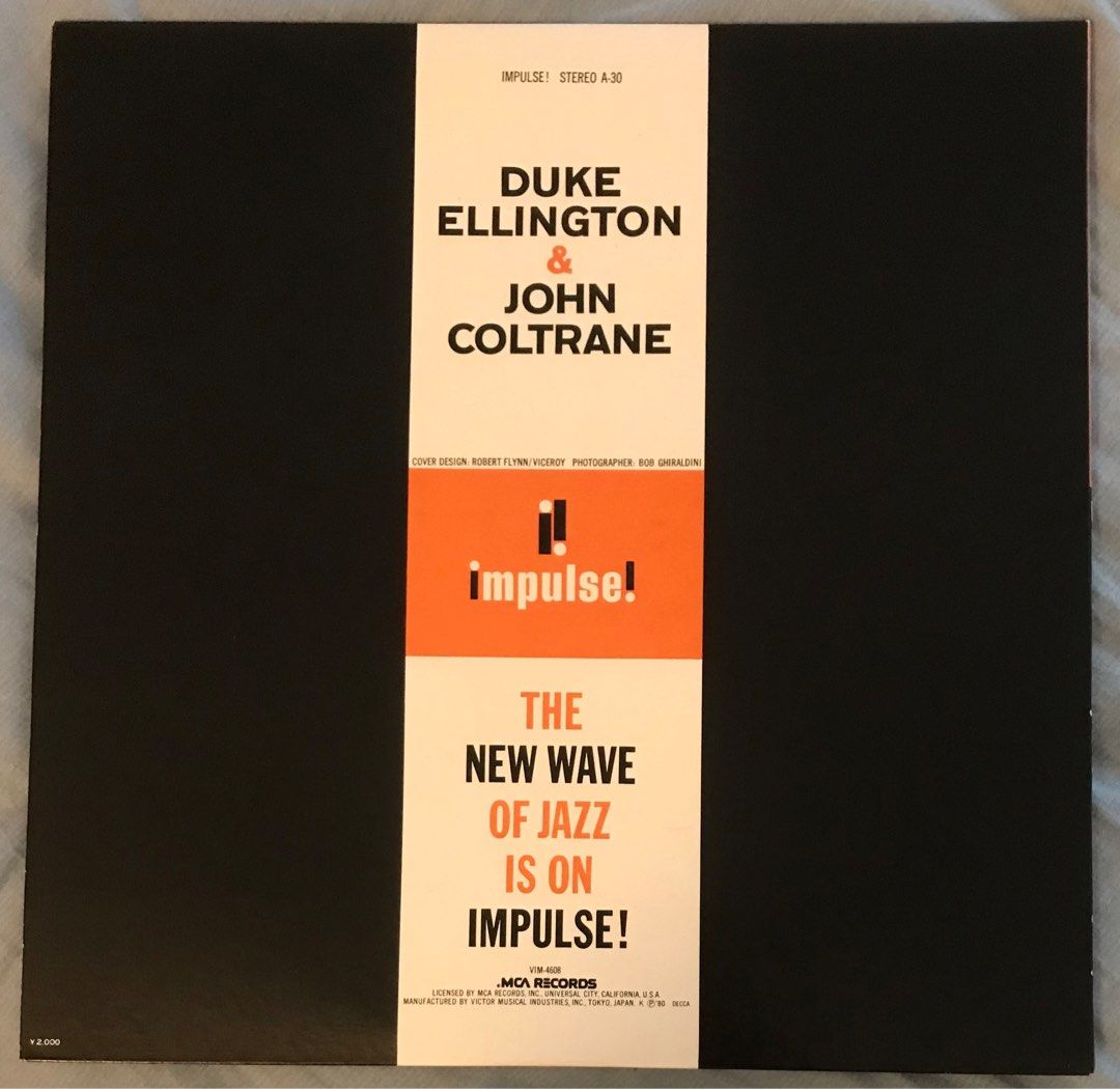 Duke Ellington & John Coltrane, 1980 Impulse! VIM-4608 Japan Vinyl