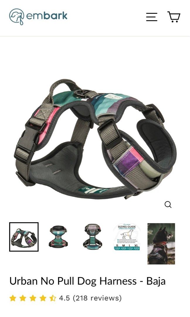 Embark Dog Harness Large No Pull with Handle Pet Supplies Homes Other Pet Accessories on Carousell