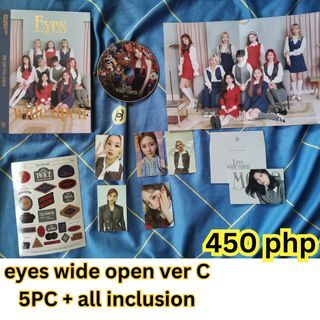 Eyes Wide Open C (ICSM) TWICE albums w/ official photocards & inclusions