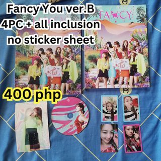 Fancy You B. TWICE albums w/ official photocards & inclusions