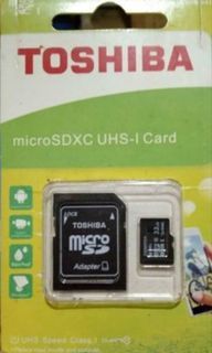 For Sale : Memory Card, micro sd 32GB, TOSHIBA. ₱250, neg. 💯% Made in Taiwan, guaranteed original.