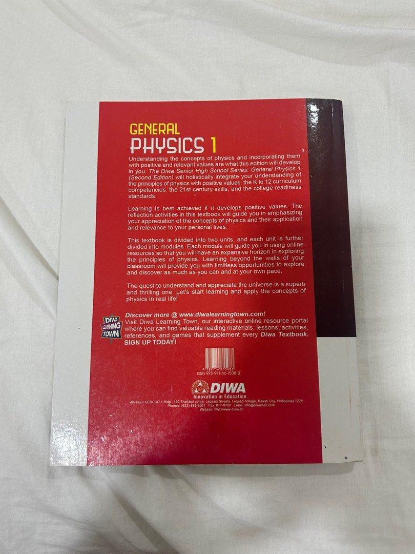 General Physics 1 (2nd Edition) (Category: Textbooks) located in Santa Rosa. Submitted by zoeydeguzman (Listing ID 1303467342, Image 2). Description: perfect for STEM students pm for more info.