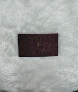 Genuine Stingray Skin Long Wallet