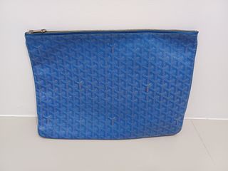 Goyard clutch blue GM size