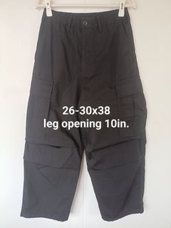 GU Ultra Wide Cargo Pants (Black) Unisex