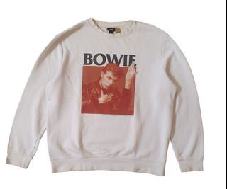 H&M Graphic David Bowie Design - Large - White