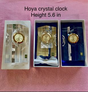 Hoya  crystal table clock