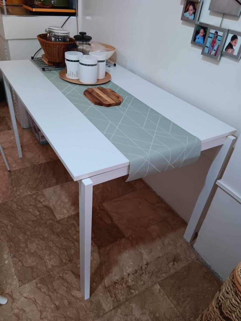 IKEA Dining Table (Category: Tables & Sets) located in Quezon City. Submitted by xoxobuy (Listing ID 1303520220, Image 1). Description: 49inches by 29.5.