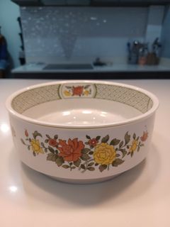 Imported German Floral Print Bowl