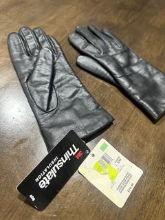 JACKYN SMITH Thinsulate Insulation Gloves S womens black