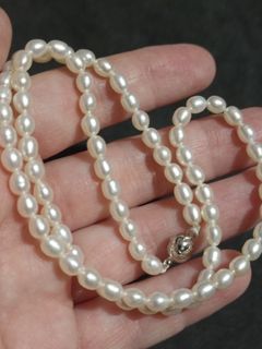 Japanese Rice Pearl Necklace