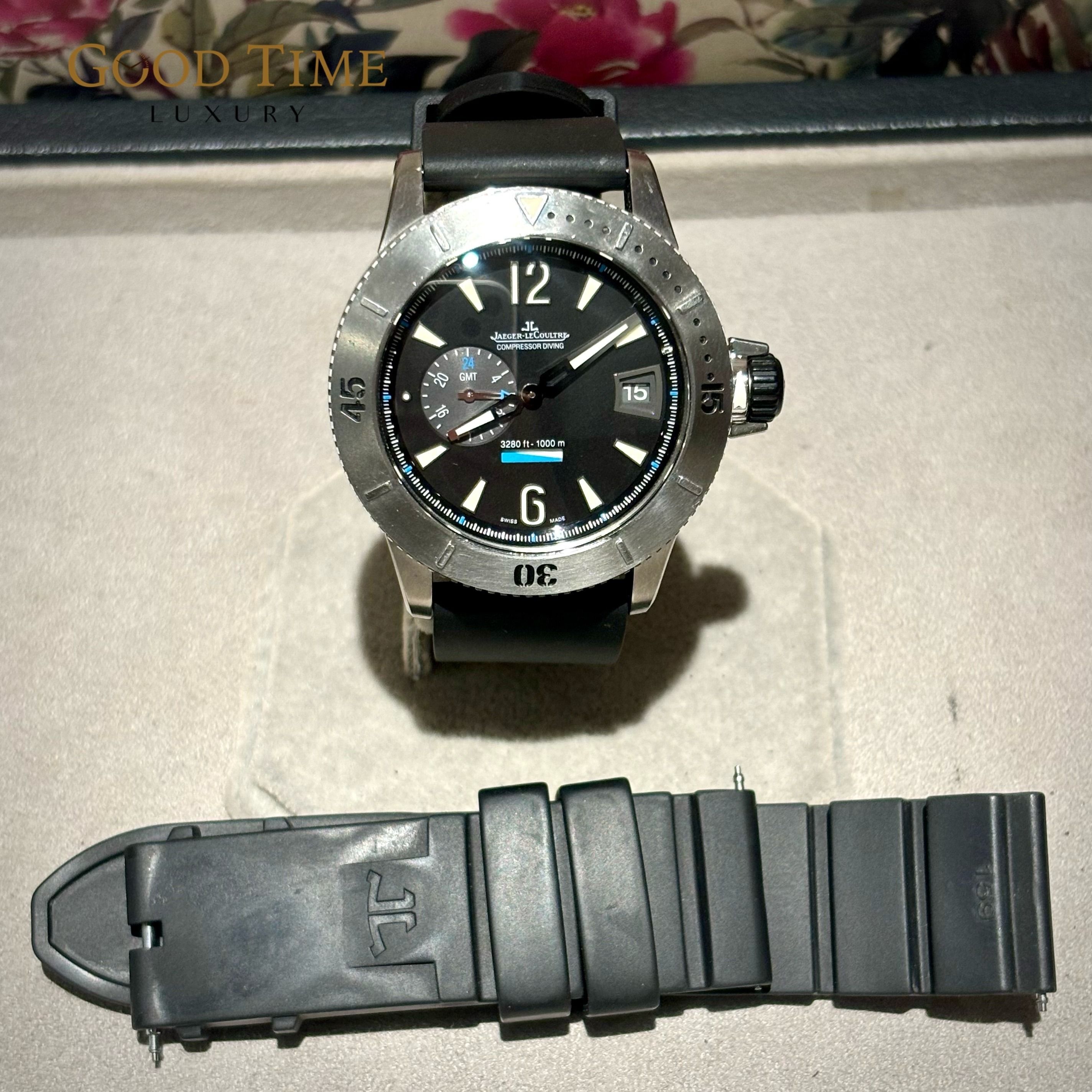 JLC Jaeger LeCoultre Master Compressor Diving GMT 44mm Titanium
