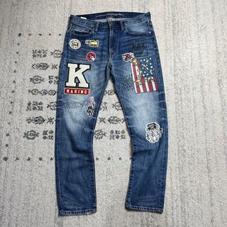 Keith haring x American eagle jeans