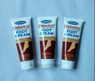 Kissable Diabetics' foot cream