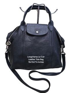 Longchamp Le Cuir Leather Tote Bag