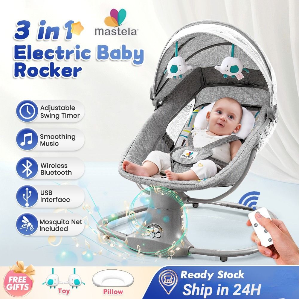 Baby auto swing bed cheap