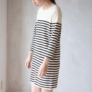 MUJI Stripe Cotton Dress S-M