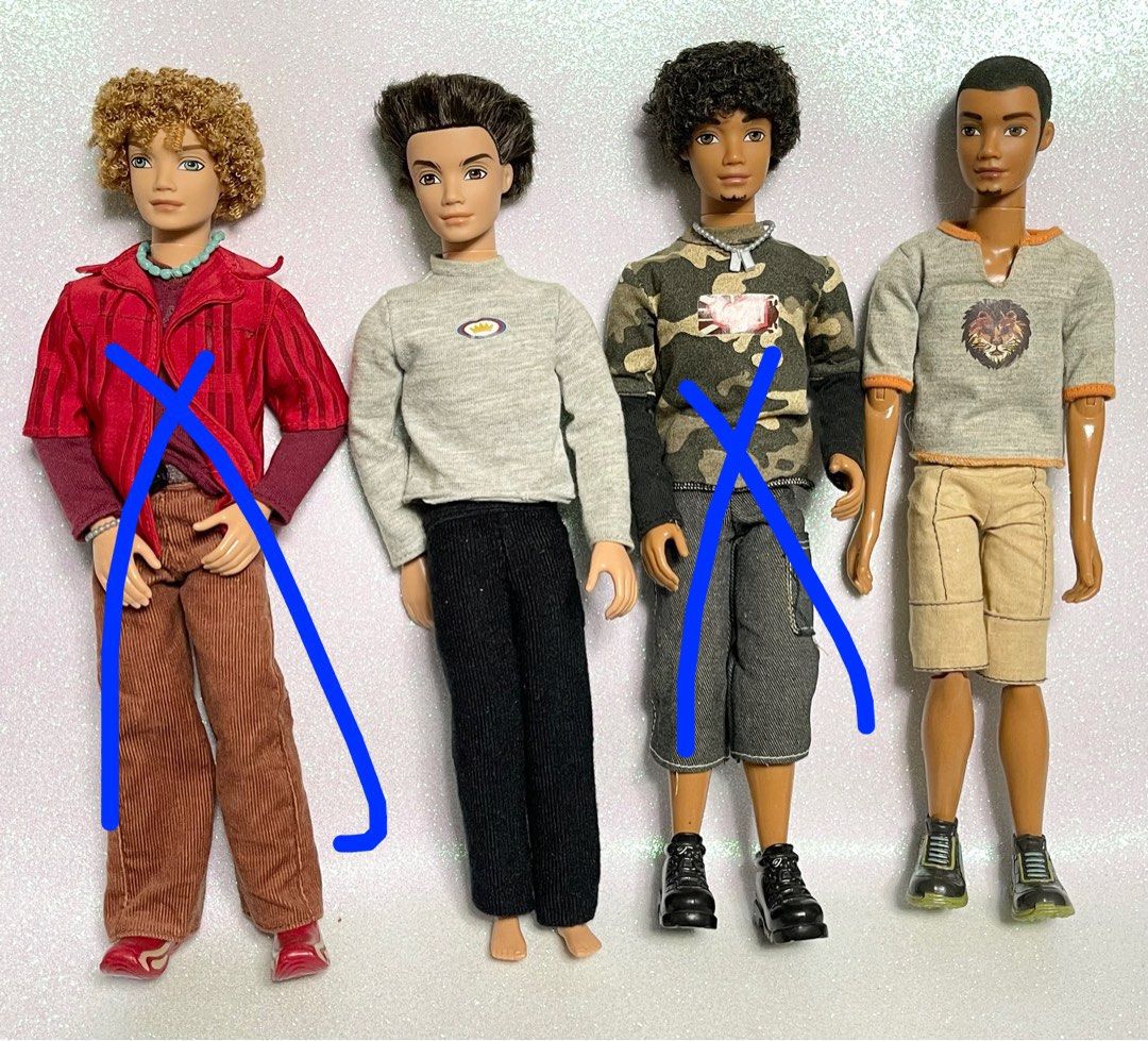 My scene guys Barbie Mattel dolls Ken dolls