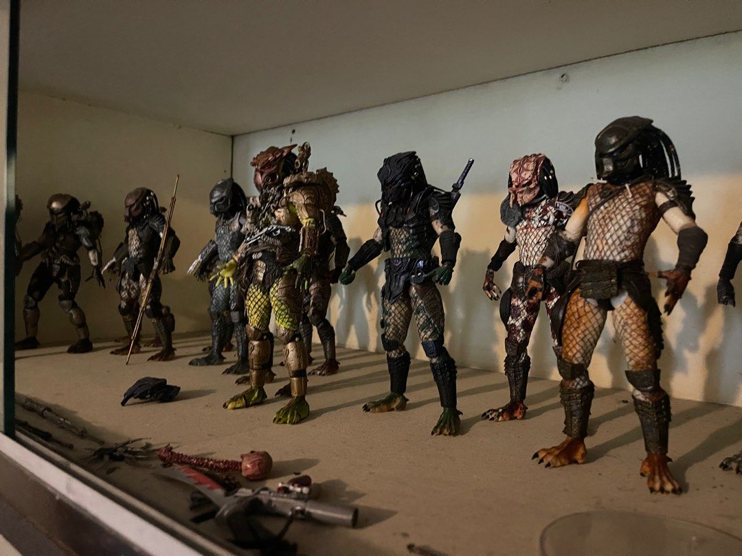 Neca Predator 2 Lost Tribe Predator (Category: Figurines & Statues) located in Paranaque City. Submitted by angelozude (Listing ID 1303456109, Image 2). Description: Lost Tribe Set 15,000.00 1. MISB Elder V2 -3,000.00 2. Shaman Pred - 2,000.00 3 Lost Pred - 2,000.00 4. Armored Borg - 2,000.00 5. City Hunter Battle Damage - 2,000.00 6. Boar Pred - 1,800.00 7. Stalker Pred - 2,000.00 8. Scout Pred - 2000.00 9. Guardian Pred - 2,000.00 10. Warrior P