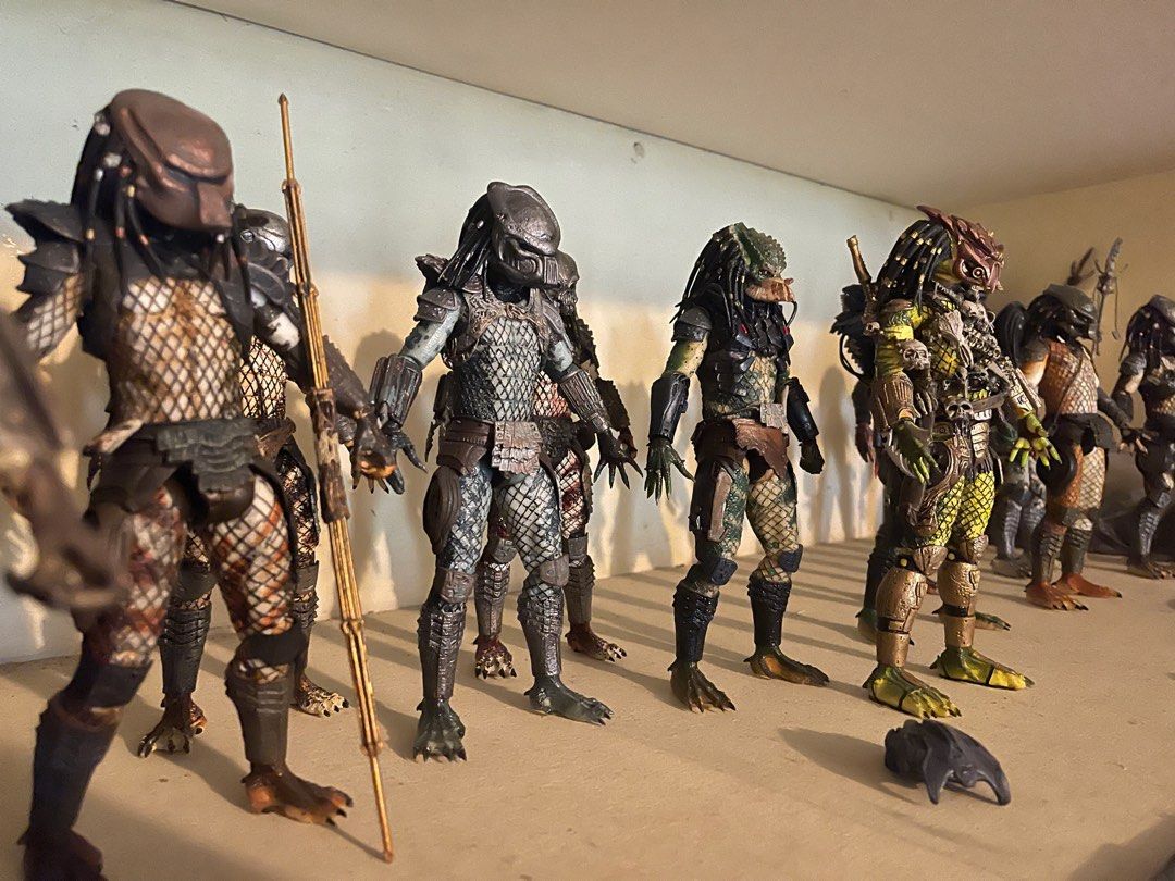 Neca Predator 2 Lost Tribe Predator (Category: Figurines & Statues) located in Paranaque City. Submitted by angelozude (Listing ID 1303456109, Image 1). Description: Lost Tribe Set 15,000.00 1. MISB Elder V2 -3,000.00 2. Shaman Pred - 2,000.00 3 Lost Pred - 2,000.00 4. Armored Borg - 2,000.00 5. City Hunter Battle Damage - 2,000.00 6. Boar Pred - 1,800.00 7. Stalker Pred - 2,000.00 8. Scout Pred - 2000.00 9. Guardian Pred - 2,000.00 10. Warrior P