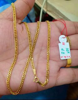 Necklace, Bracelet 18k Saudi Gold