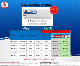 NEW GREE SPLIT TYPE AIRCONDITIONER / OFFICE AIRCON