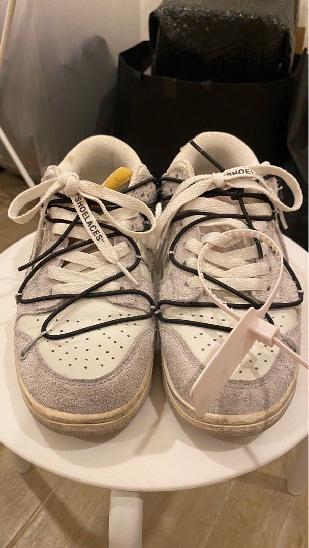 Nike Off white dunk low (lot 18) (Category: Sneakers) located in Cavite. Submitted by fantastikpinay (Listing ID 1302111769, Image 3). Description: UA pair Size US 8 UK 5.5 EUR 39 CM 25 Blue and Black lace included negotiable RFS - wrong size .