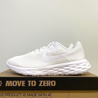 Nike Revolution 6 Triple White Shoes Men BRAND NEW