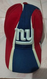 NY Giants Reebok Hat NFL Red Blue strap back