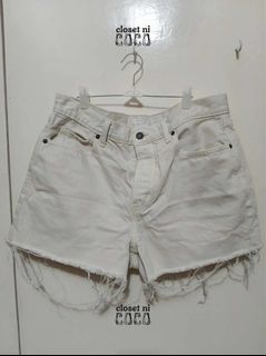 Old Navy White High Waist Skinny Shorts (Fits 30-32)