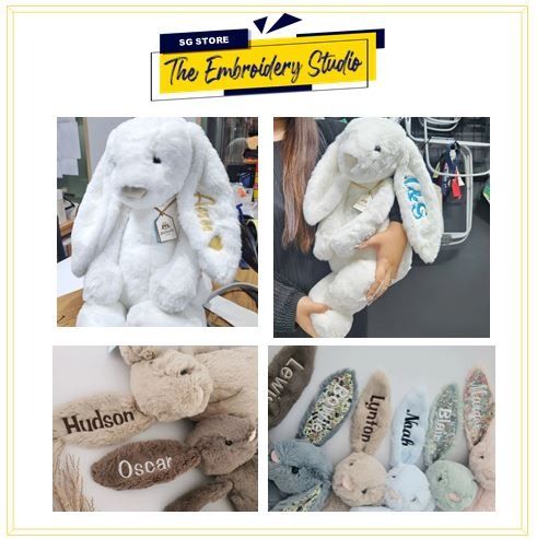 Personalize Jellycat Custom Name Jelly Cat Bunny Rabbit Embroidery ...