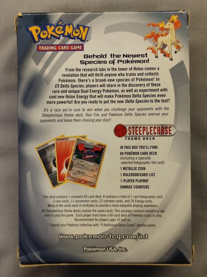 Pokmon EX Delta Species Steeplechase Pre-Made Deck Cards 2005 Original,  Hobbies & Toys, Toys & Games on Carousell