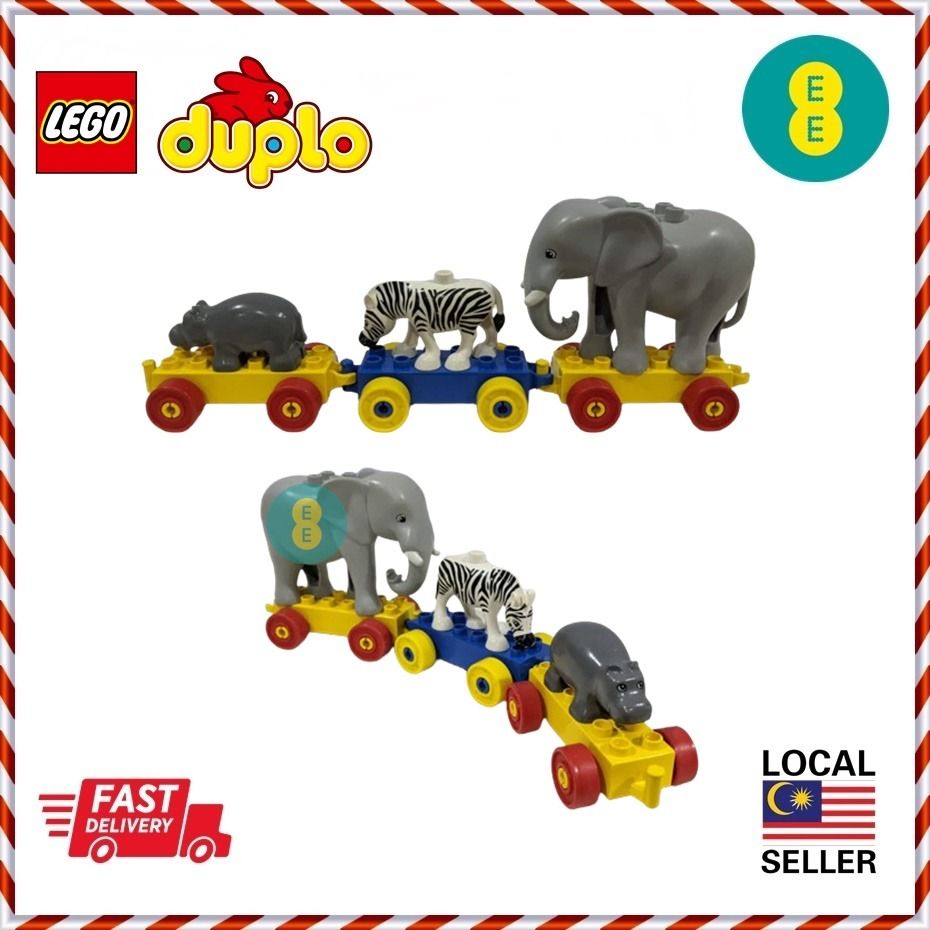 Prelove 1 set Lego Duplo Zoo Train Animal Building Toy Block Birthday Present Xmas Hobbies Toys Toys Games on Carousell