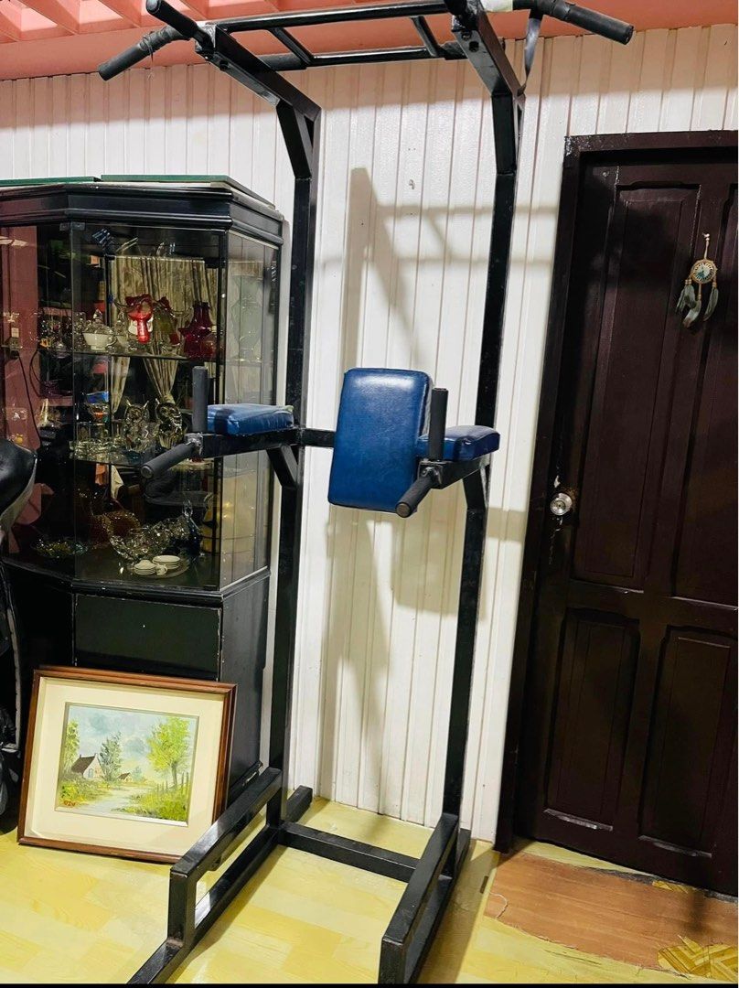 Pull up station power tower (Category: Other Sports Equipment and Supplies) located in Quezon City. Submitted by akieo (Listing ID 1303514721, Image 3). Description: Pull up station- Power tower - fix Very good condition Heavy duty - Now Selling 3,300 only Measurements Height 85 inches Width 28 inches Size: Qc area Nationwide Shipping.