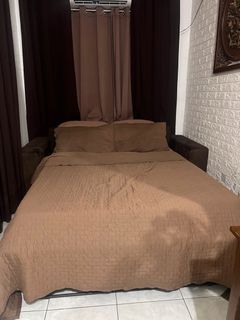 Queen Size Sofa Bed Frame w/ Full Sized Uratex 6" Mattress