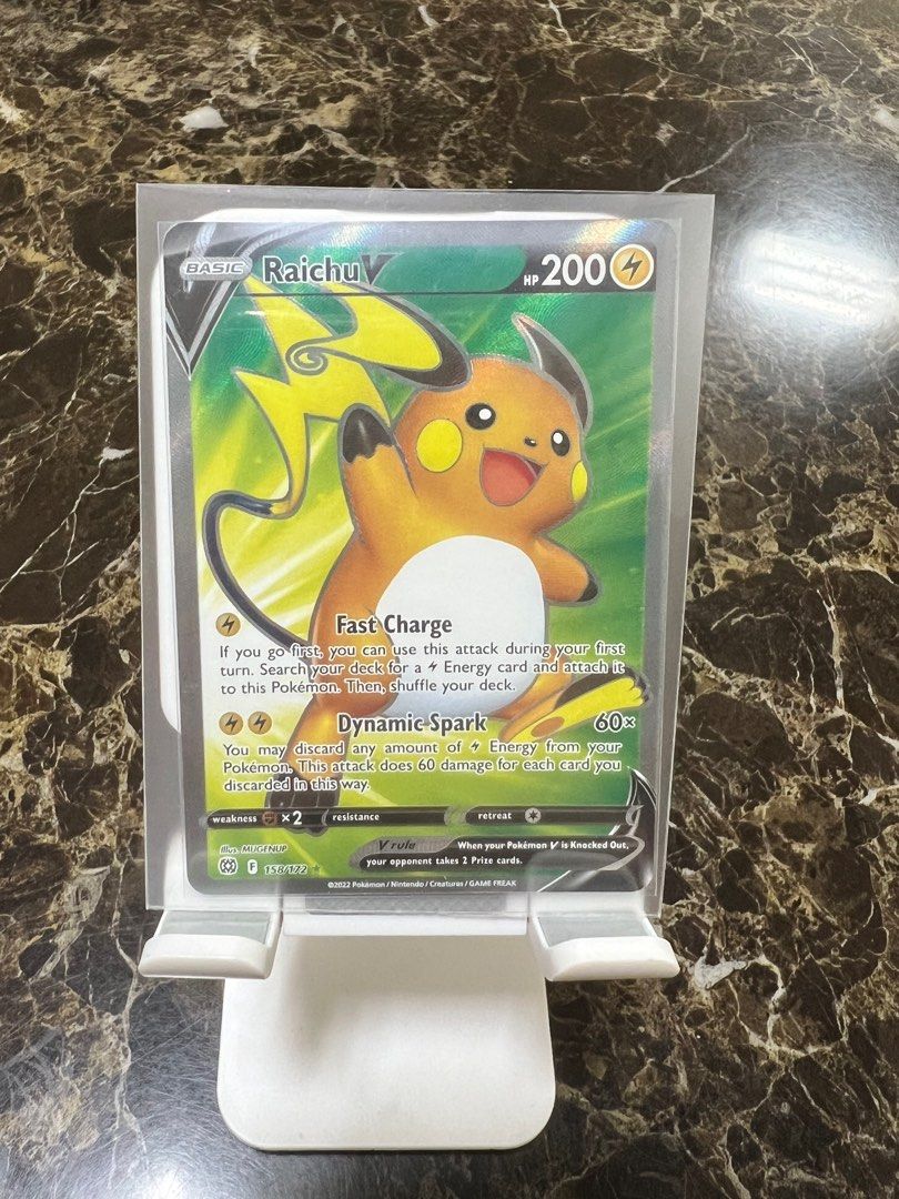 Raichu V Full art, Cara Liss FA , Baby Shiny Bisharp Pokmon cards, Hobbies  & Toys, Toys & Games on Carousell