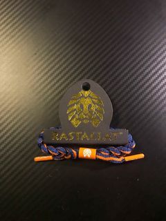 Rastaclat Men’s Braided Bracelet: Orange/Blue (Unreleased)