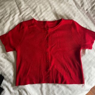 Red Button Top