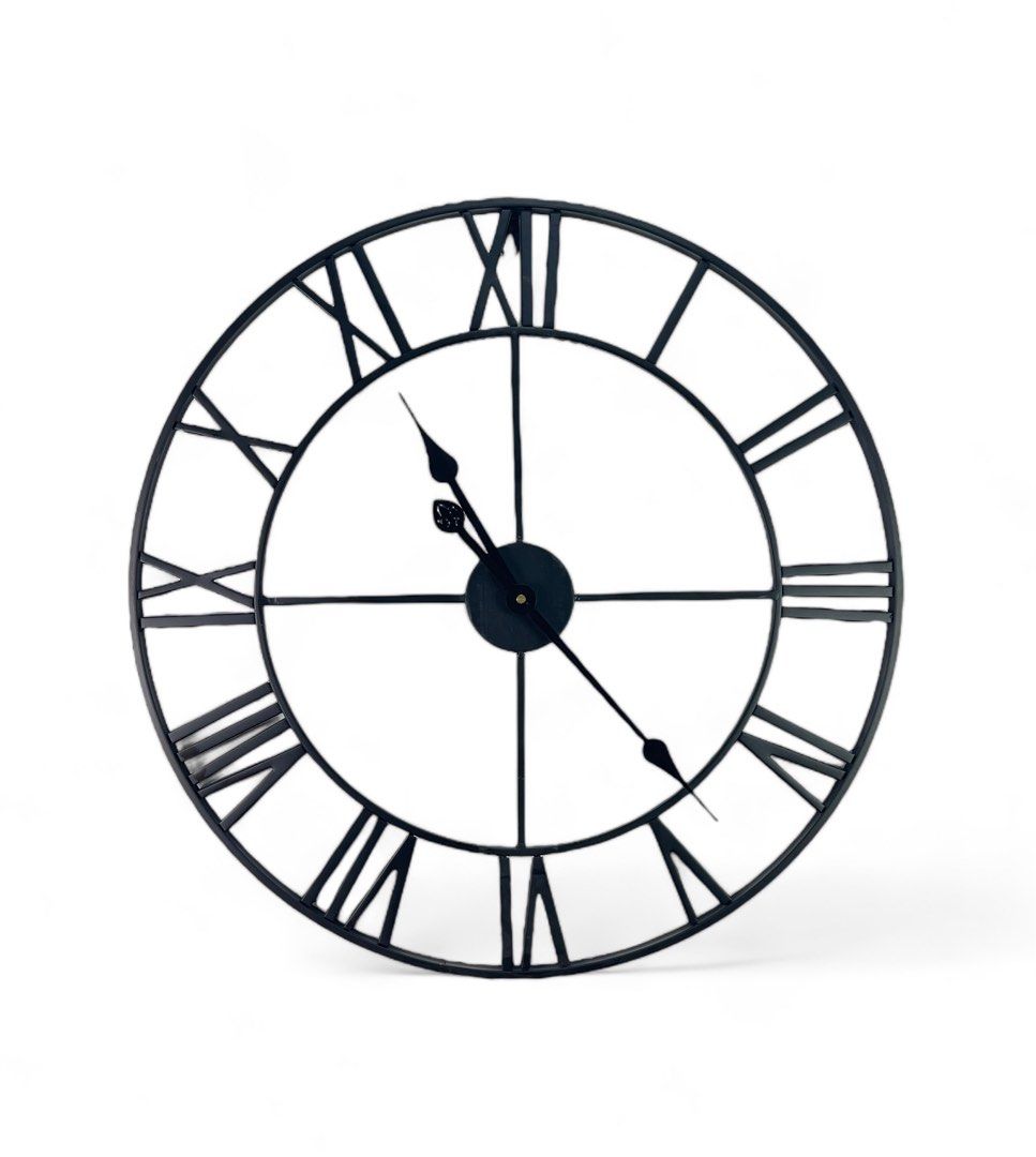 Roman Numeral Wall Clock Modern Home Decor (Category: Clocks) located in Malabon City. Submitted by lacasadecor (Listing ID 1303521266, Image 2). Description: 60cm in diameter (2 feet).