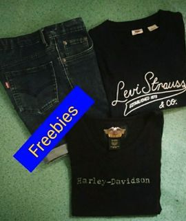 SALE!!!! Levis sexy blouse from  U.S.A -medium to Xl brandnew (Freebies levis 502 shorts 30-32 & Harley davidson shirt like new condition
