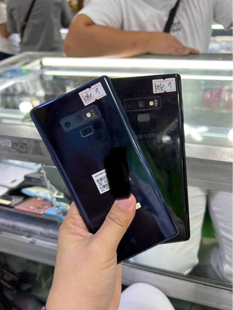 Samsung Note 9 128gb Dualsim see pic (Category: Samsung) located in San Juan City. Submitted by javedsgadgetshop (Listing ID 1303549980, Image 1). Description: OPEN FOR INSTALLMENT VIA CREDIT CARD/GGIVES & SWAP/TRADE-IN! WE BUY AND SELL ( ANYKINDS OF UNIT BINIBILI PO NAMIN)! PTPA : Padelete po f bawal Read ❗️Onhand ‼️ Samsung Note 9 •128gb •NTC Variant •Good batt health •Factory Unlock •95% Smoothness •No hidden issue | No Repaired •100% Authenti