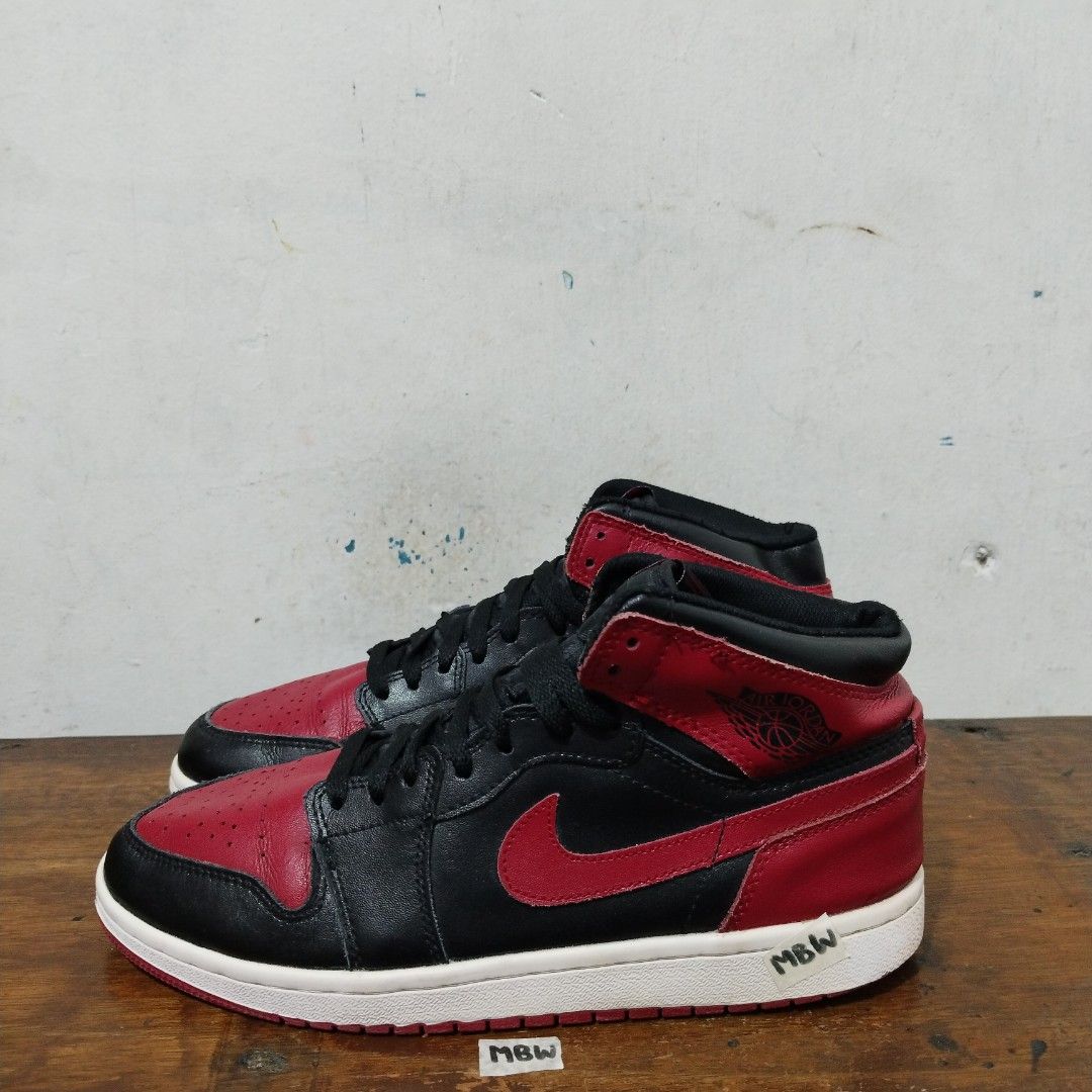 sepatu second ori nike aj1 high bred banned size 42