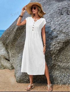 Shein White Beach Dress